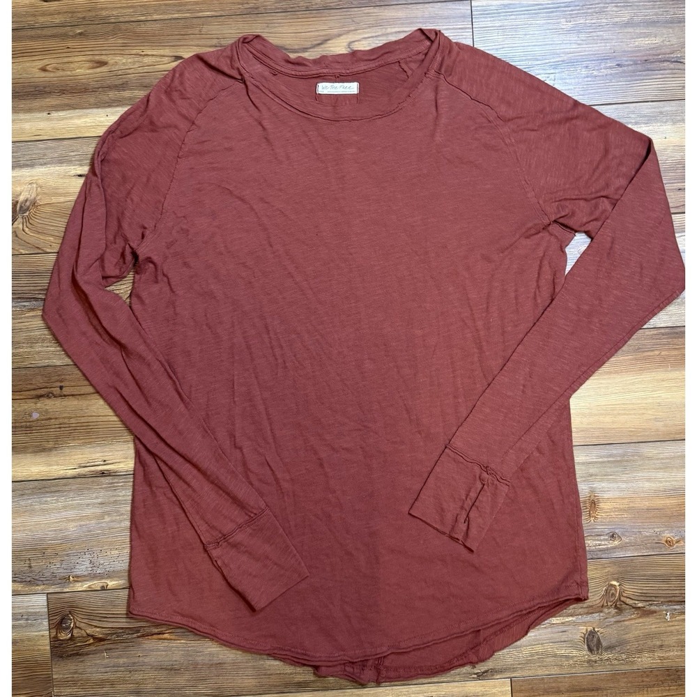 We The Free Long Sleeve Tee in Rust
